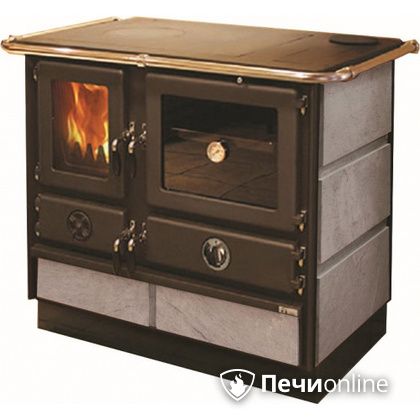 Отопительно-варочная печь MBS Thermo Magnum Stone R с теплообменником и духовым шкафом в Калининграде
